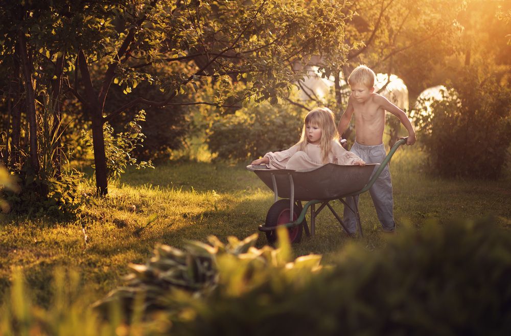 Дачные будни моих детей