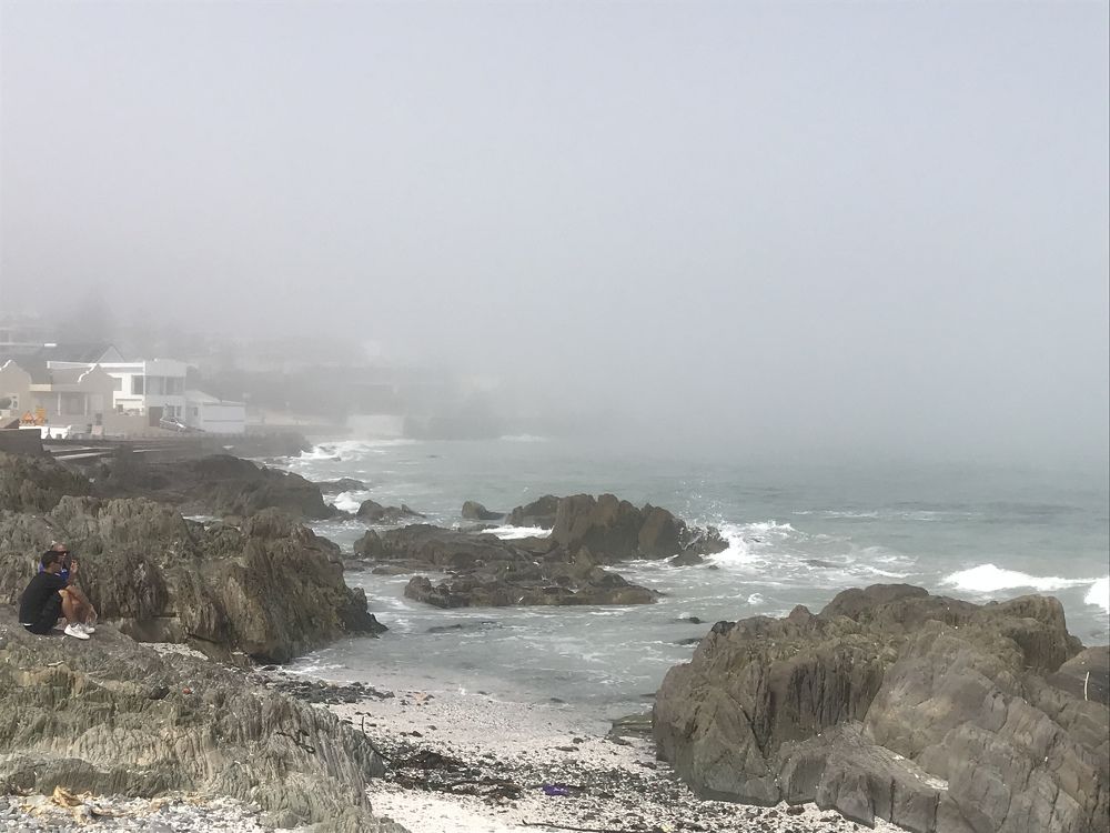 Mist cloud coming in from the sea