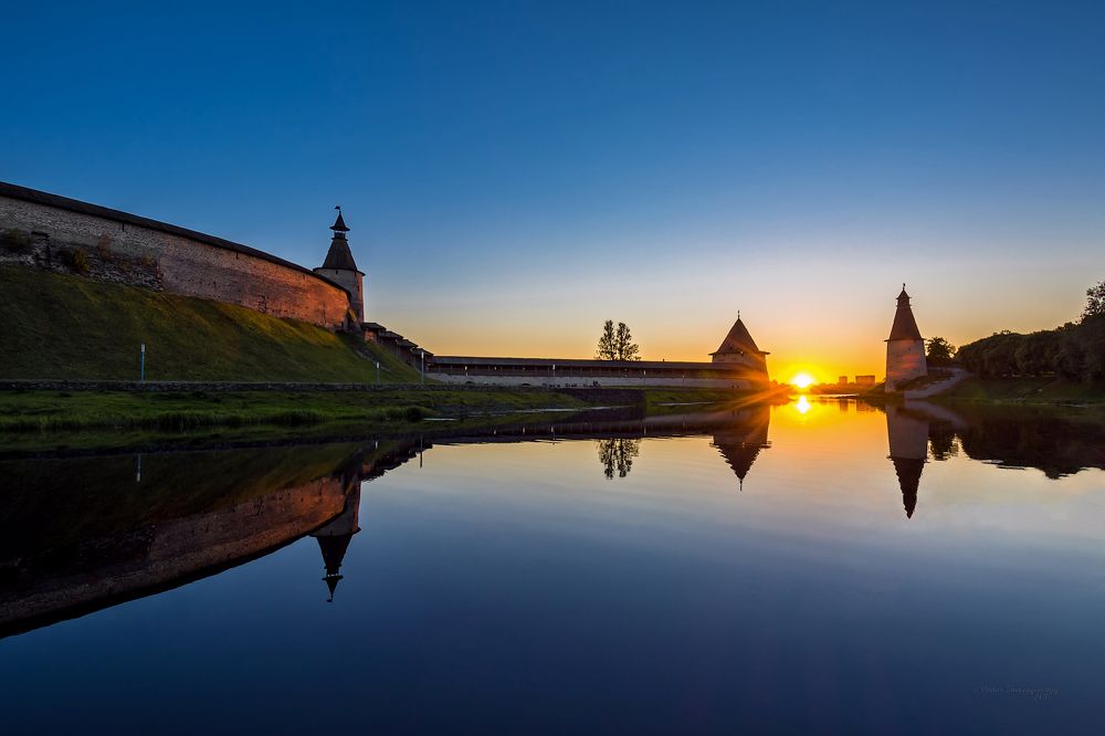 Закат над г.Псков