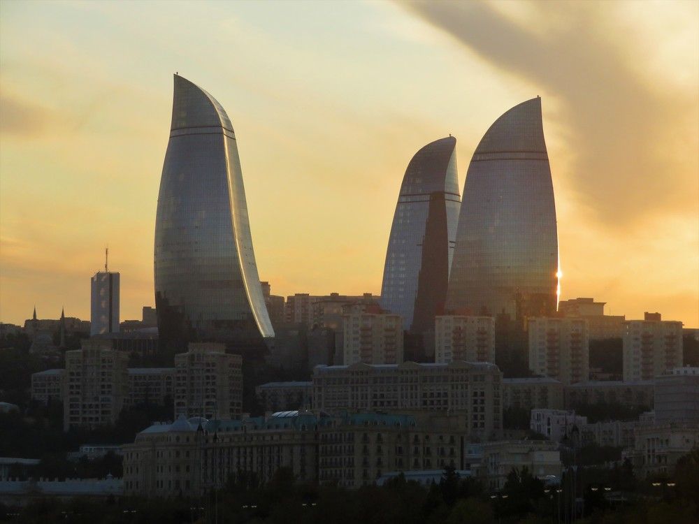 Baku at sunset