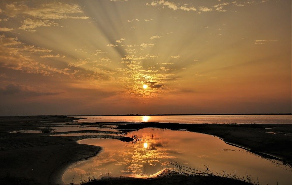 Sunset on Padma River
