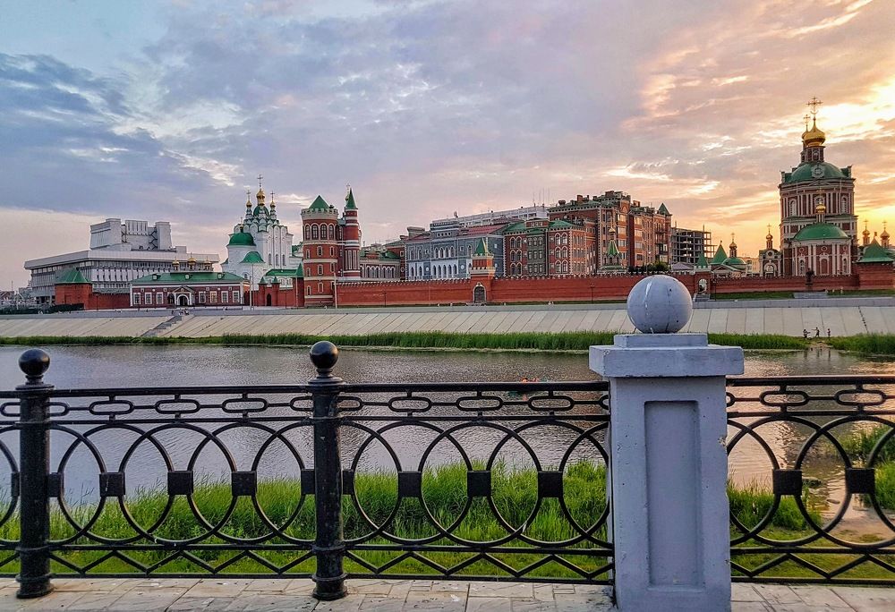 Набережная реки Кокшага.