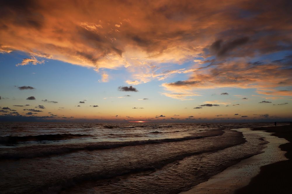 Закат на Балтике.