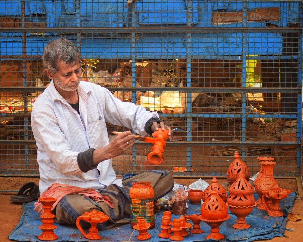 Terracotta potter.