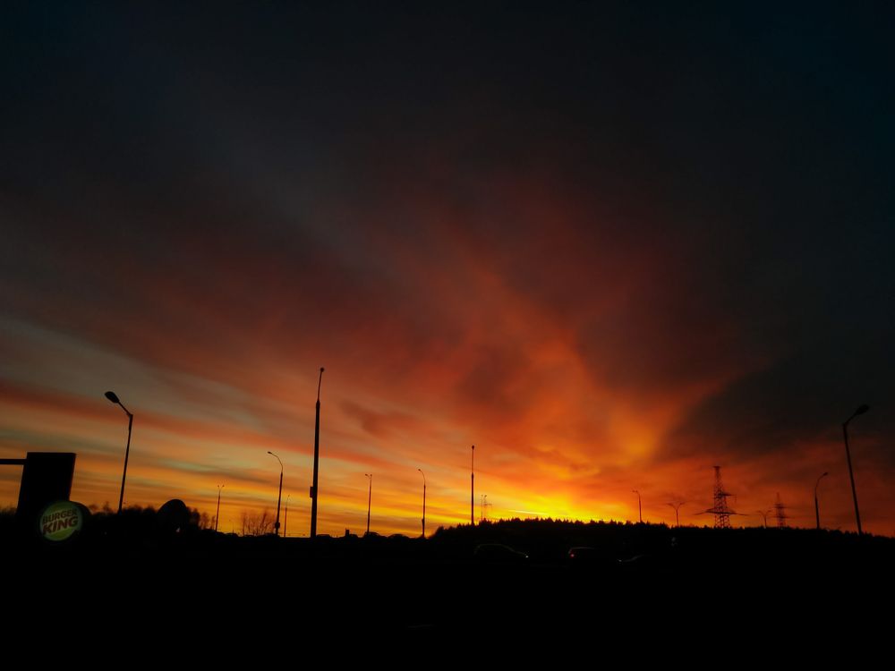 Огненный закат