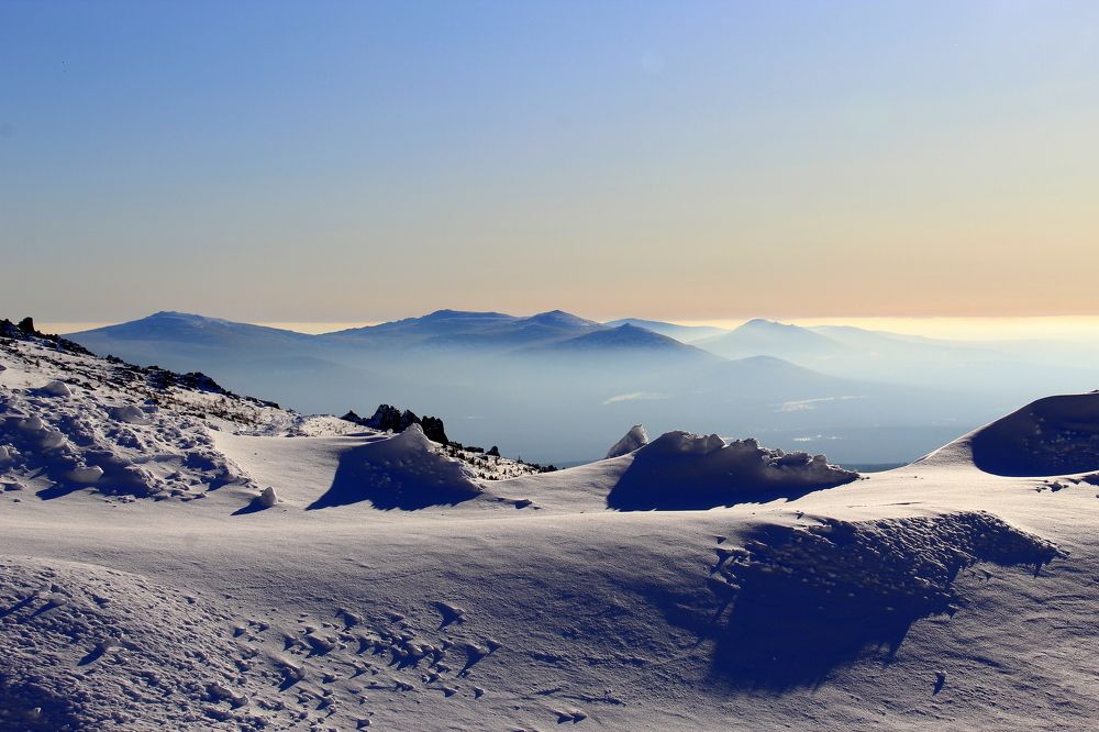 Горы в тумане.