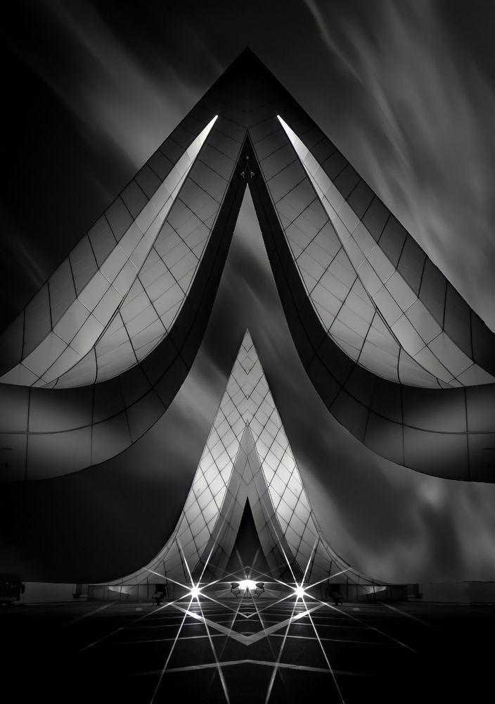 through the triangles