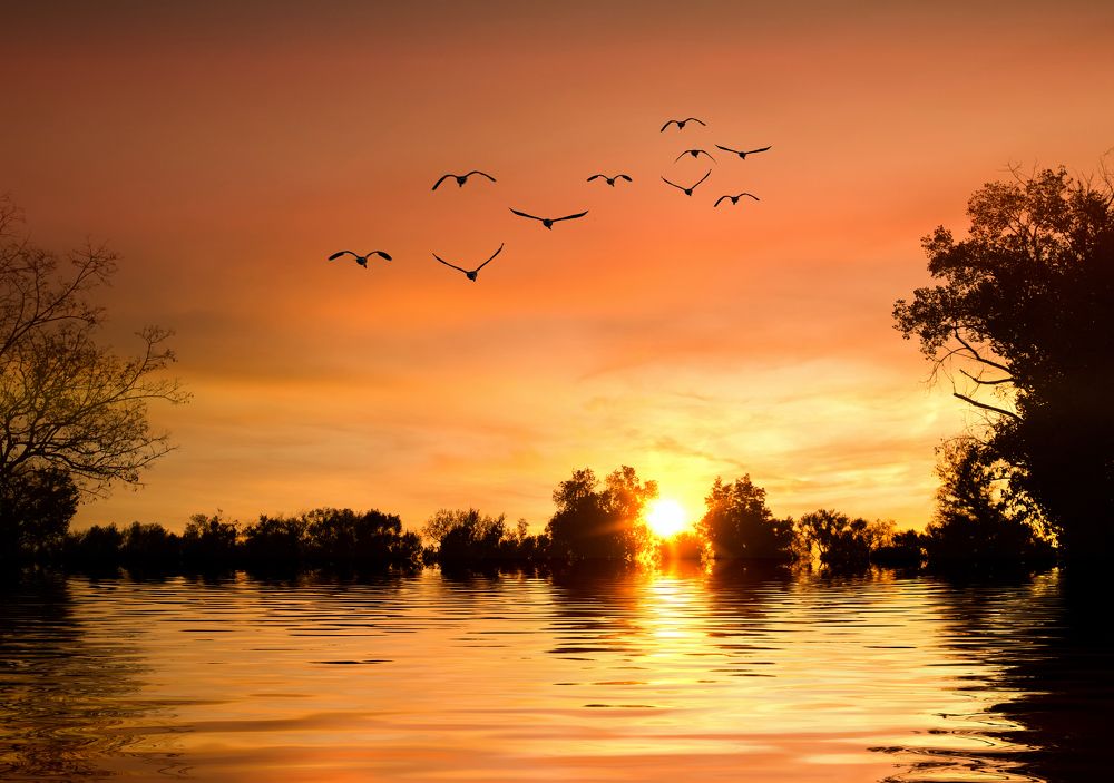 Sunset in Middle River CA