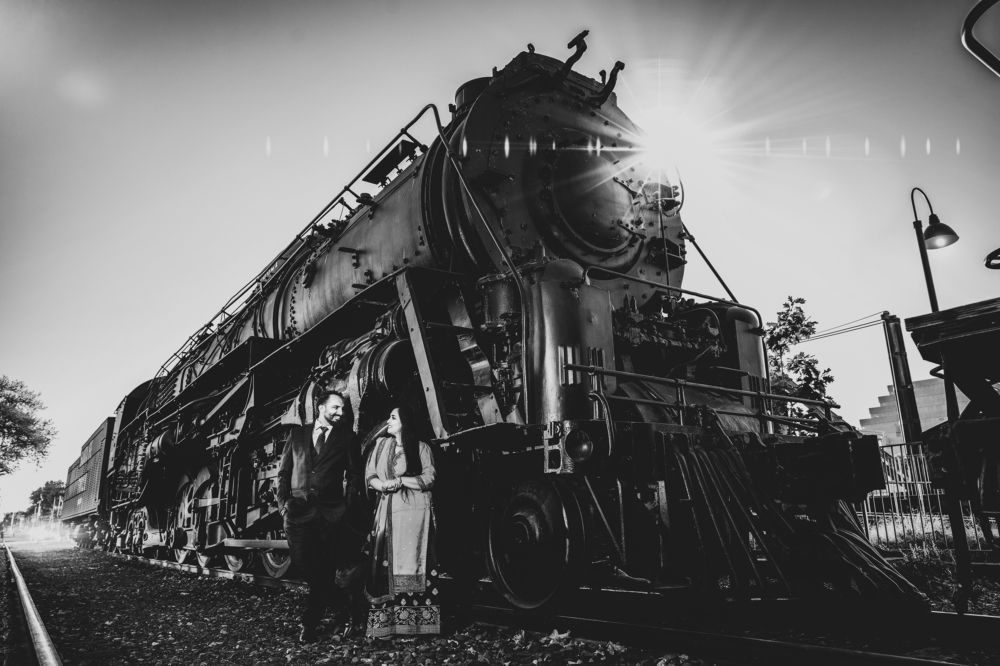Wedding portrait in old Sacramento