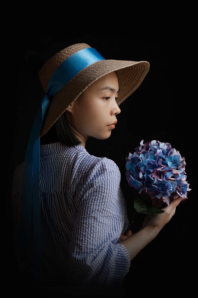 Self portrait with hat