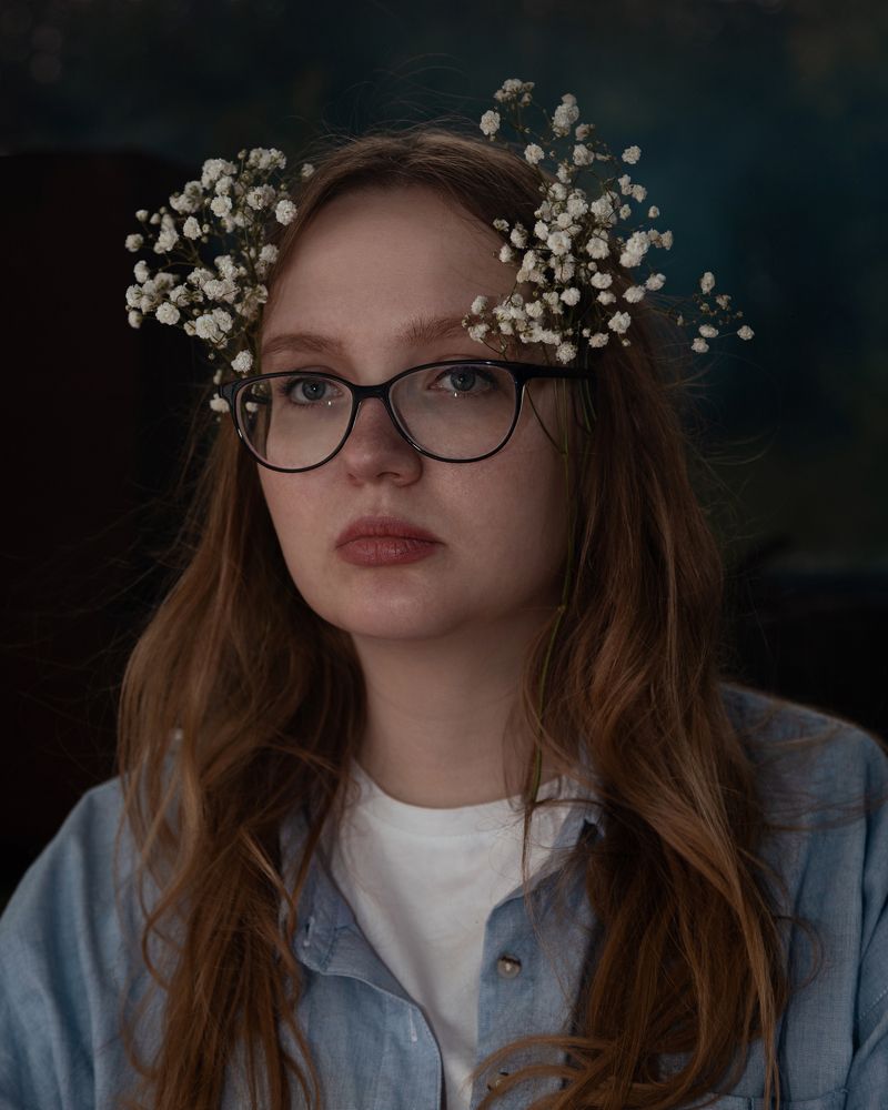 Цветы в волосах