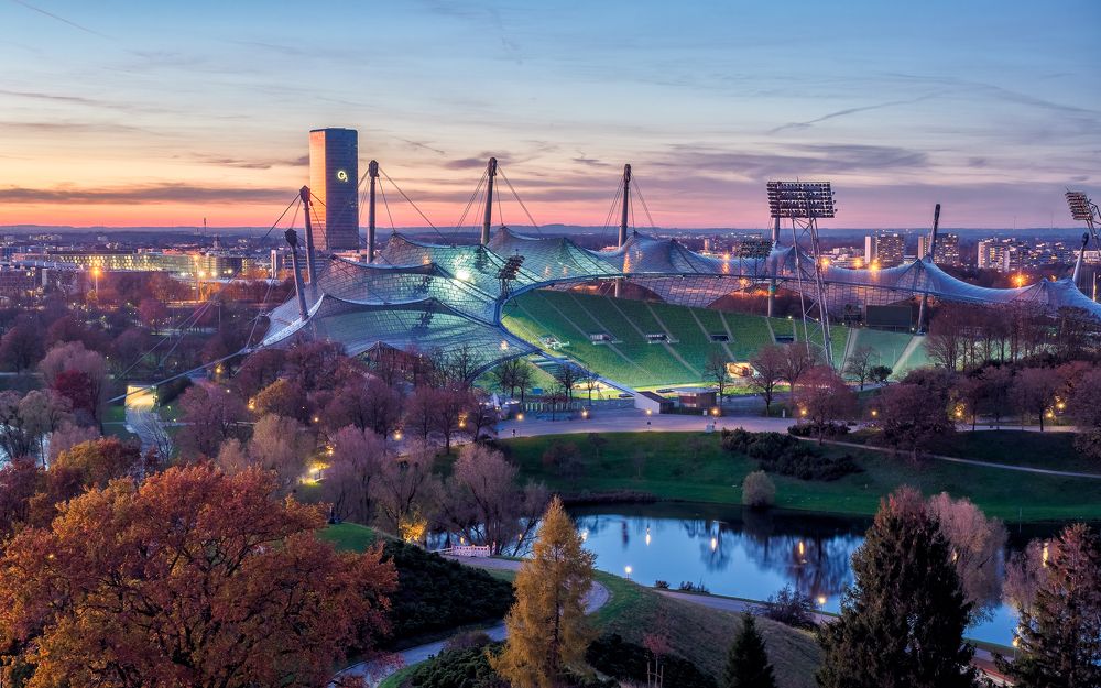 Munich Sunset at Olympiapark
