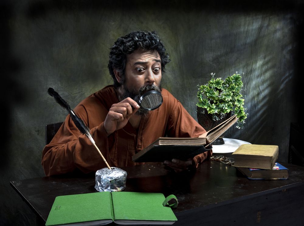 Surprised Book Reader