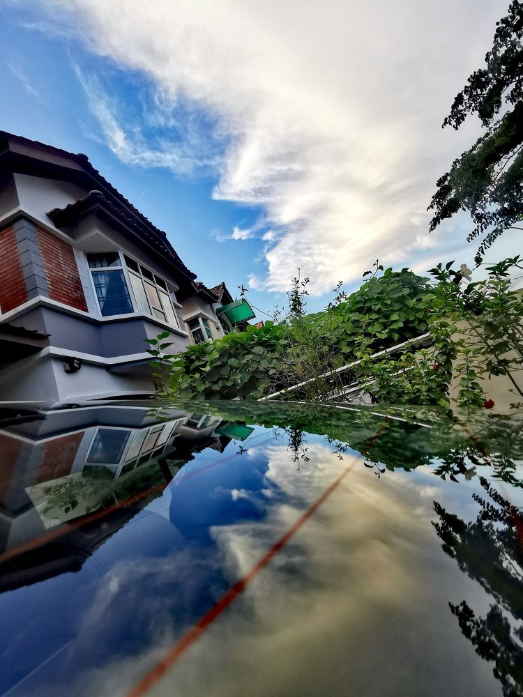 Reflection of sky