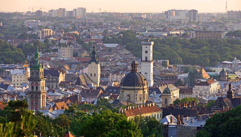 Roofs of ancient Lviv
