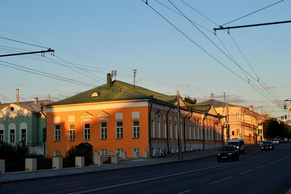 Исторический центр города на закате