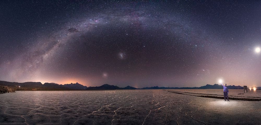 noche en las salinas