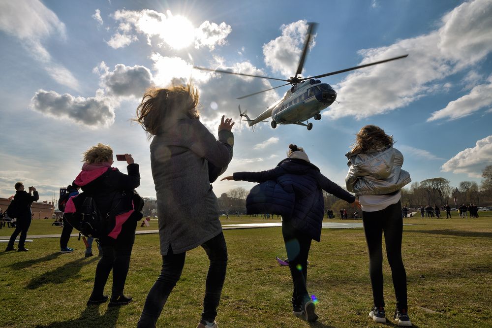 Вертолетная площадка.