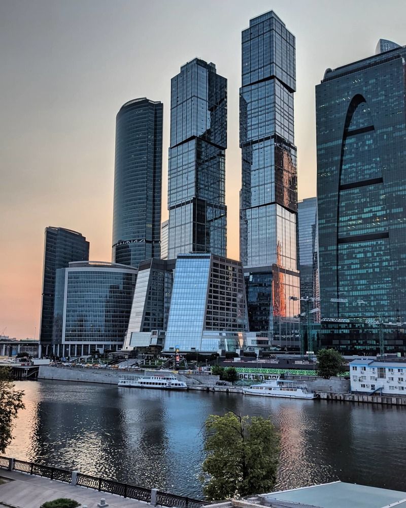 Москва-Сити, закат