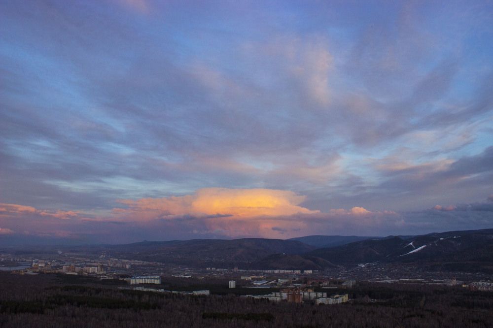 Красноярск на закате