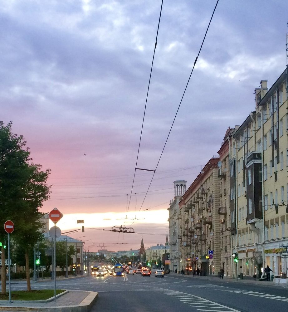Sunset in Moscow