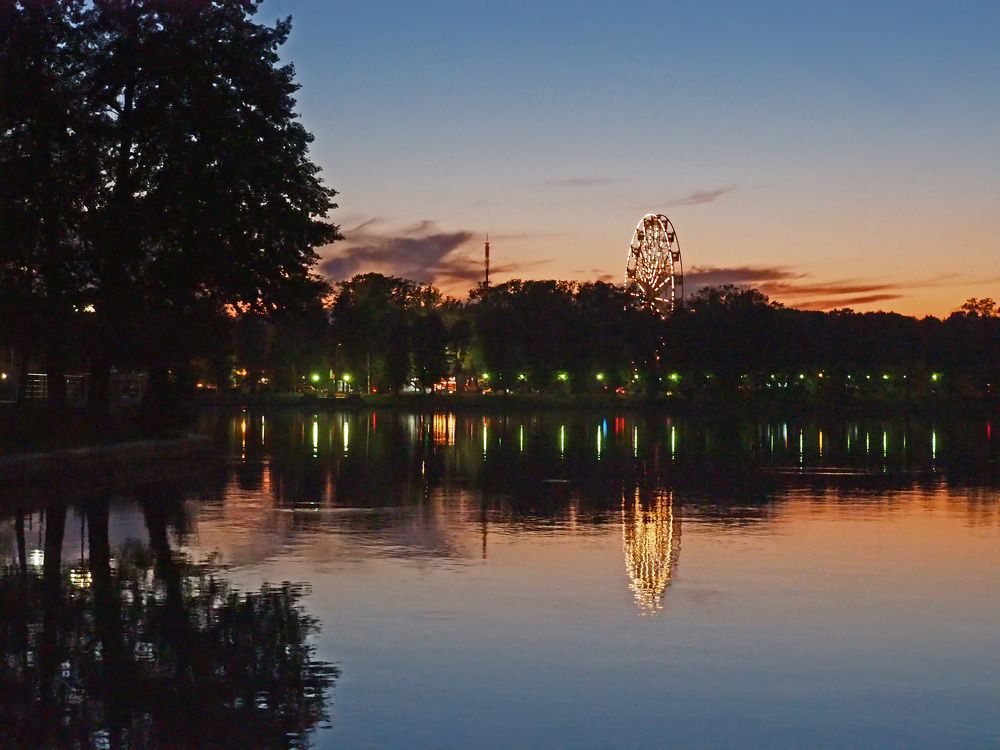 Закат в Калининграде.