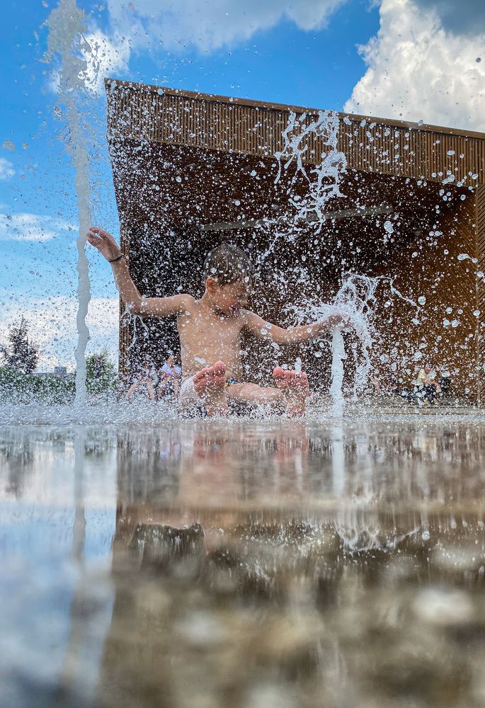 Фонтан в городском парке