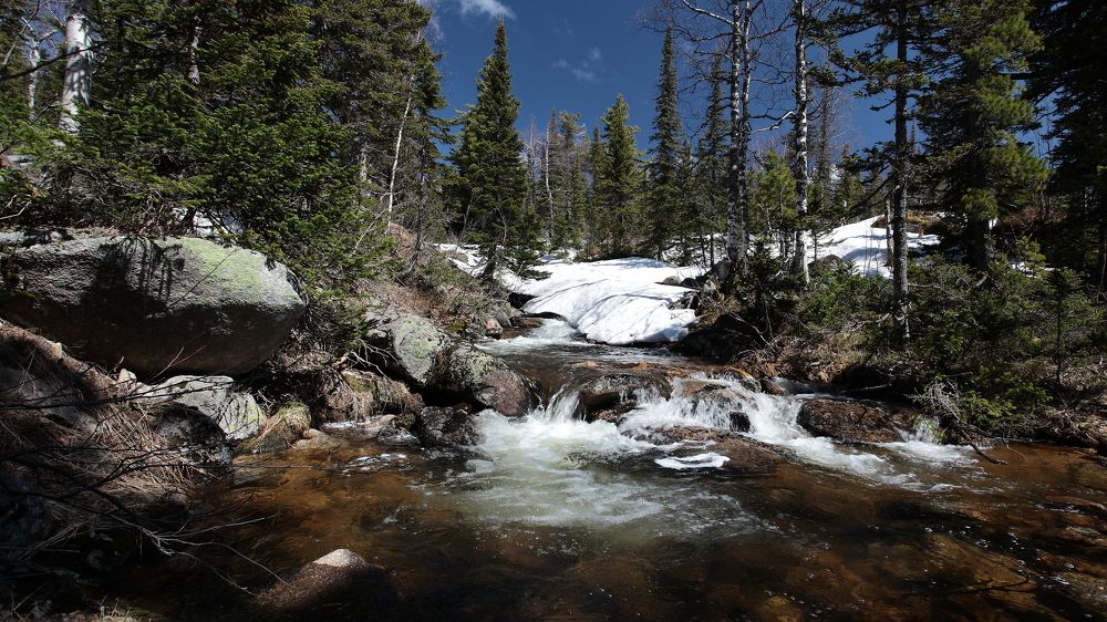 весна в горах