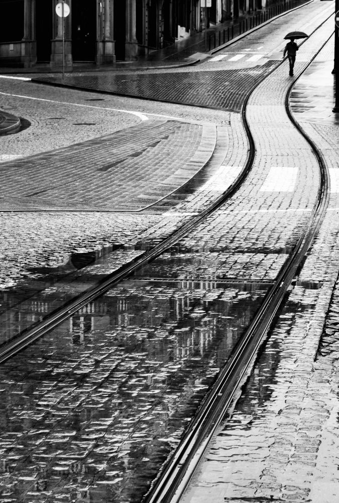 As you looked down on the water