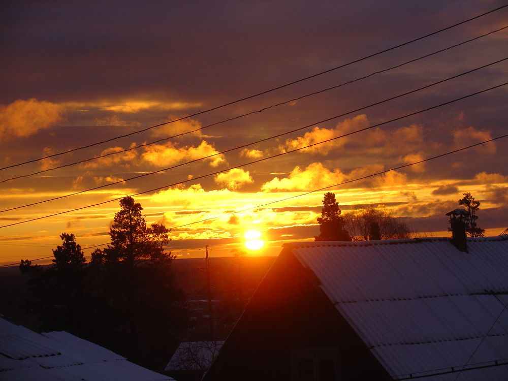 Солнце на восходе