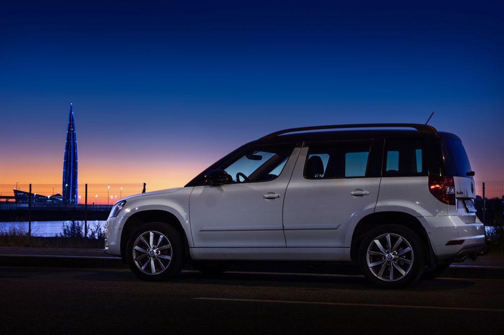 Skoda Yeti и белые ночи
