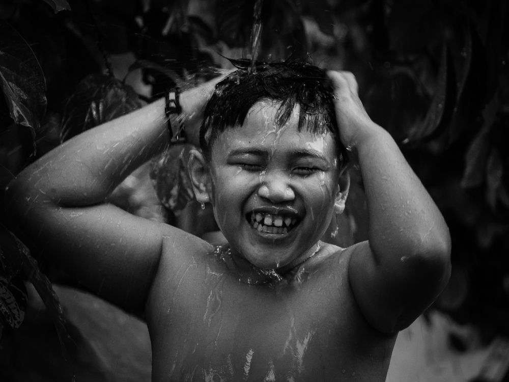 Shower in the rain...