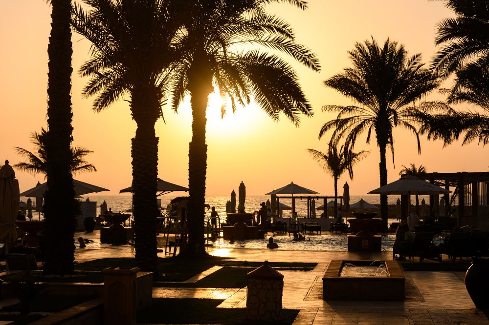 Sunset over the Persian Gulf