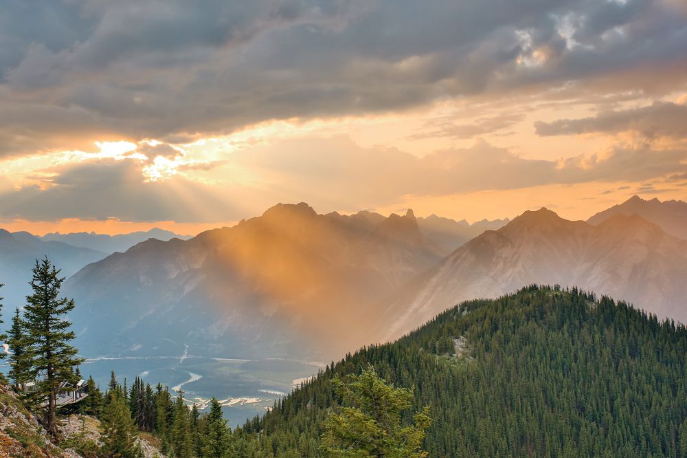 Sunset in Rockies, Canada