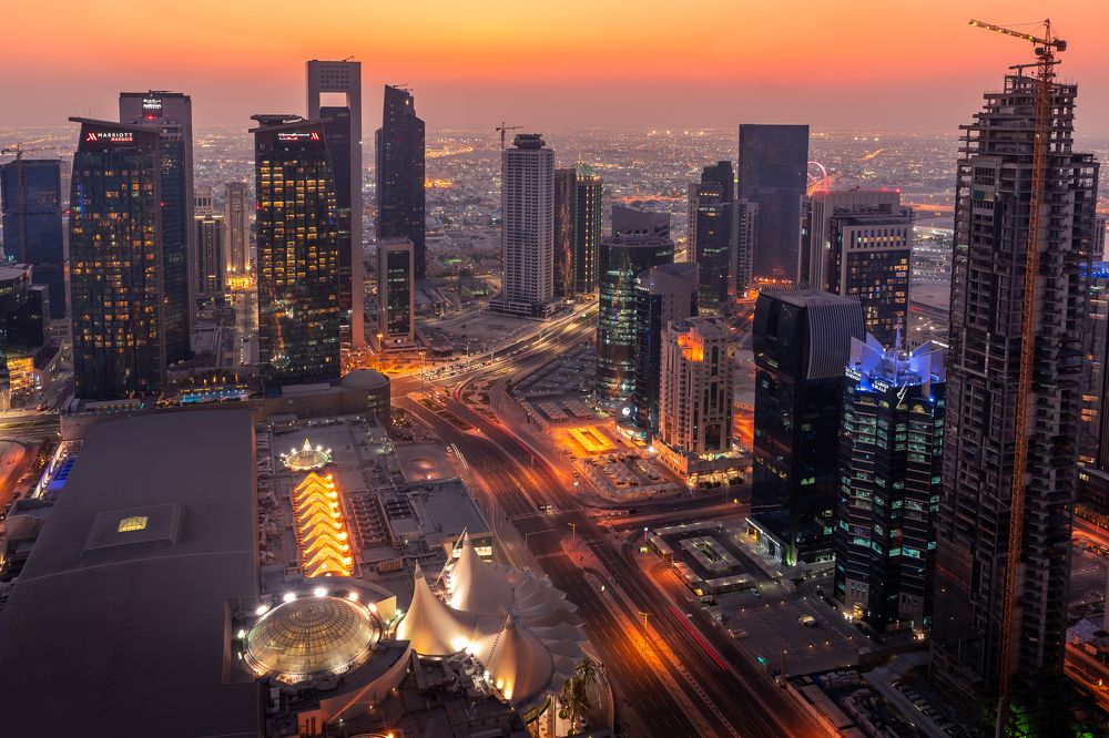 Doha City Skyline