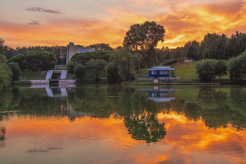 Огненный закат