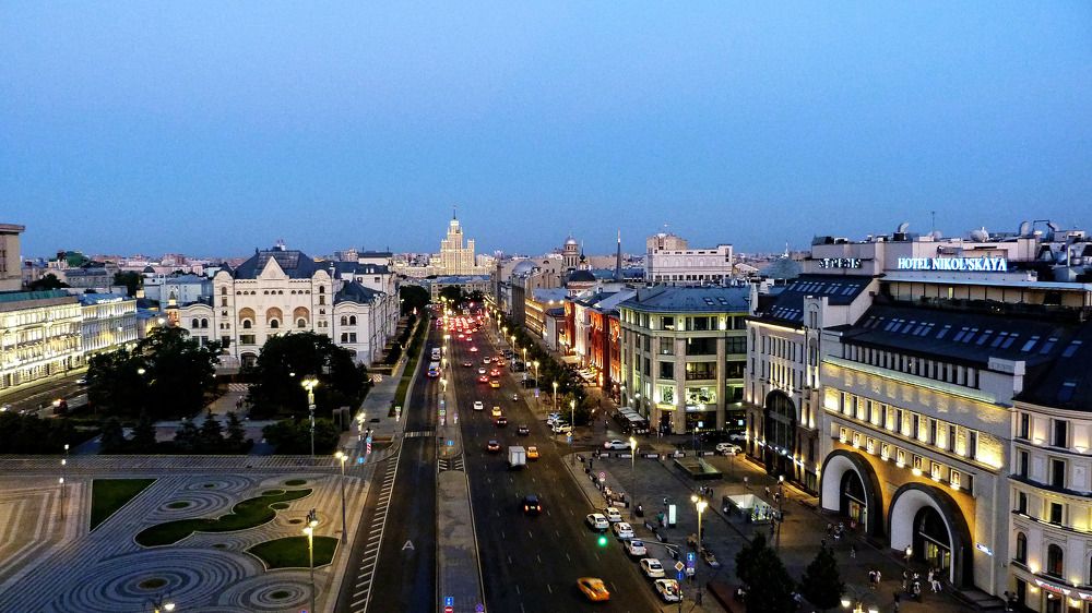 Вечер в центре города