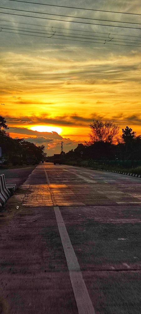 Roads and Sunset