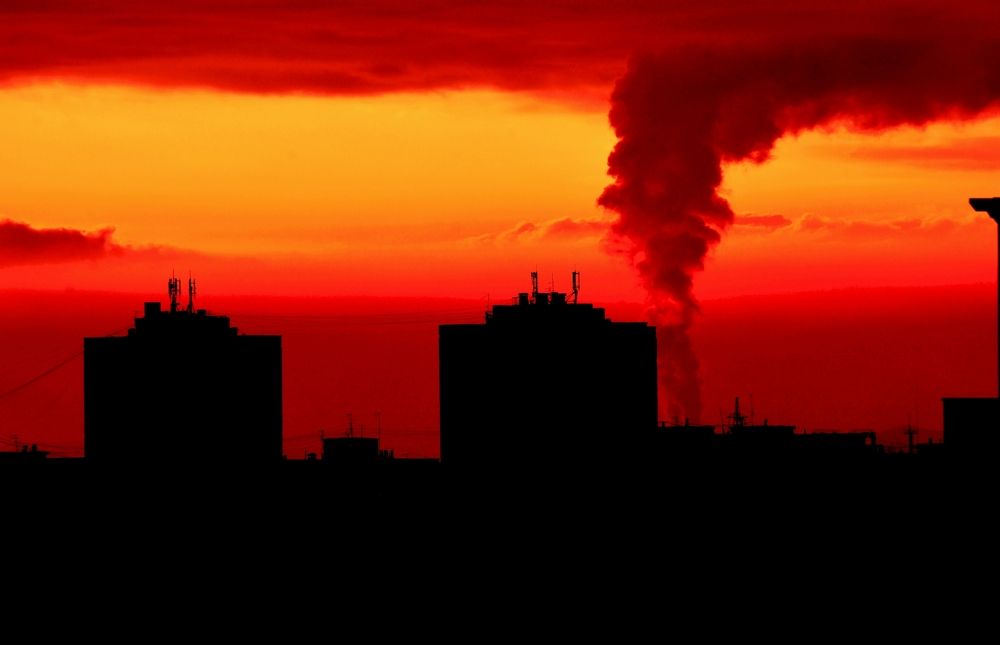 Город на закате Yerevan