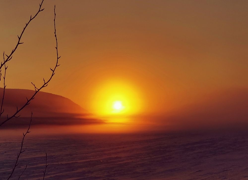 Январский закат - January sunset