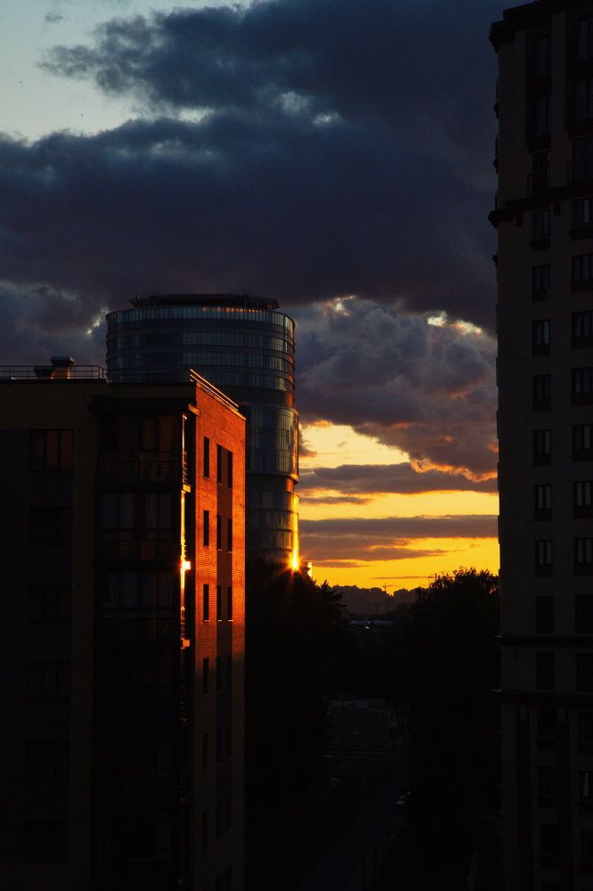 Вечер на Фермском шоссе...Удельная СПб...!)