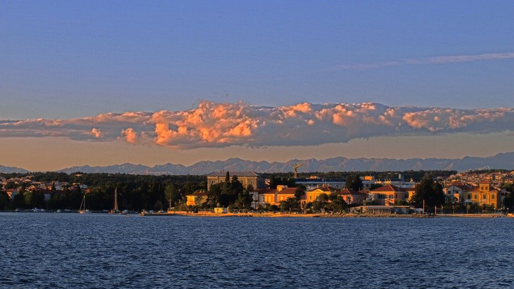 zadar, town, cityatsunset, colors, sunset