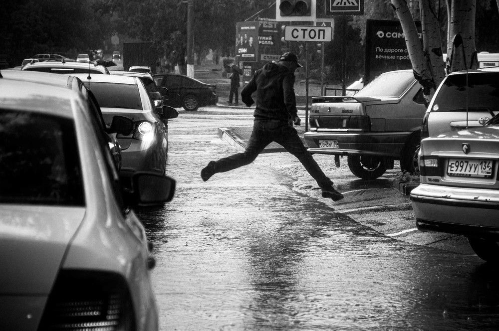Городской дождь.