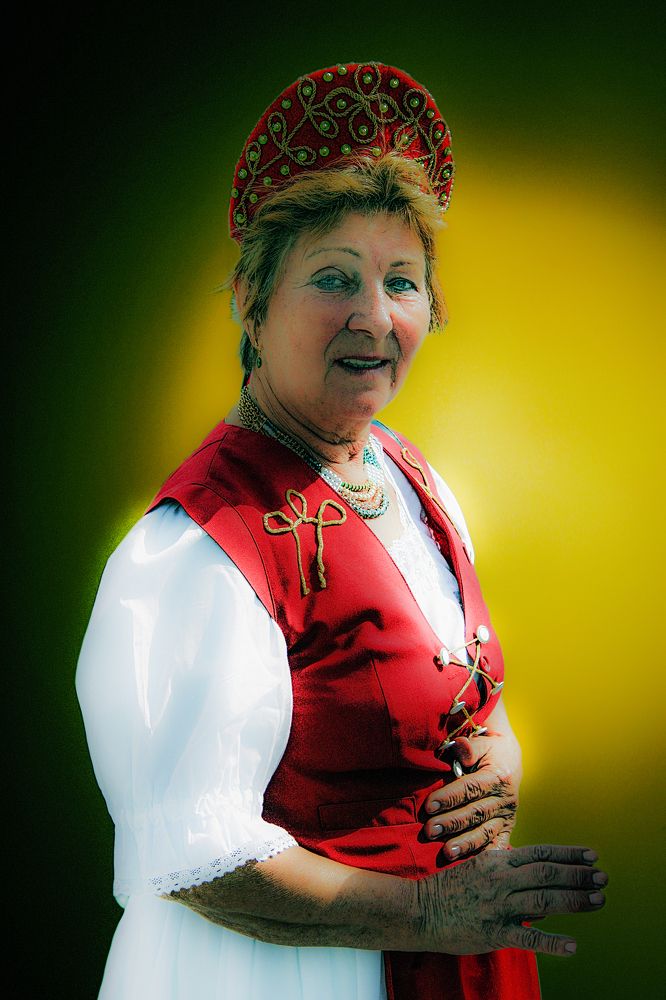 Granny celebrating