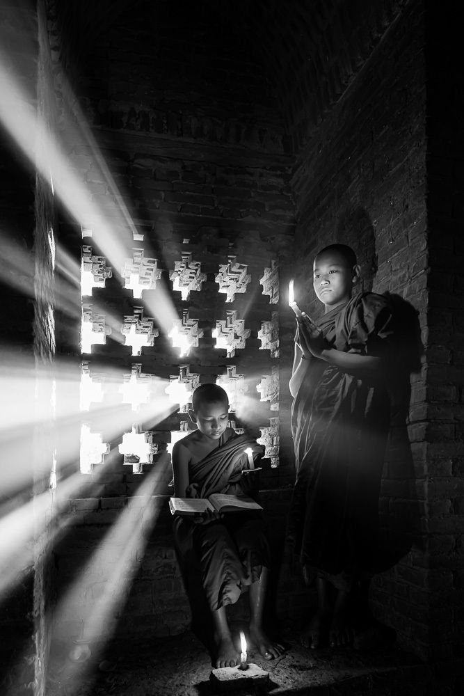 Novices with Rays of Sunlight