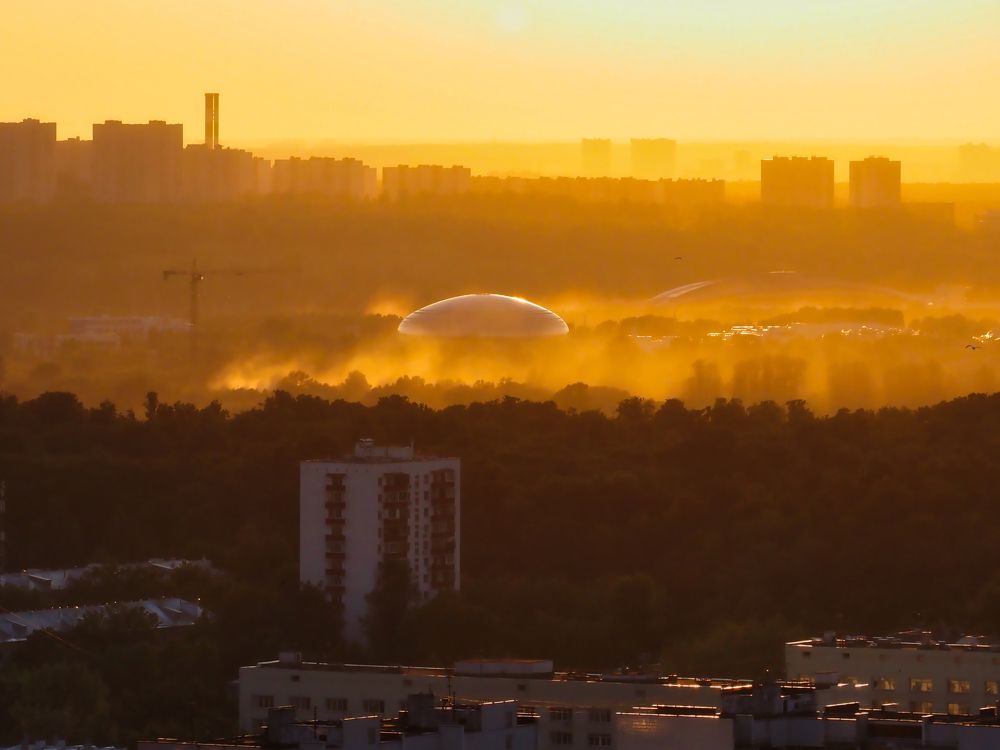 Летающая тарелка в Москве
