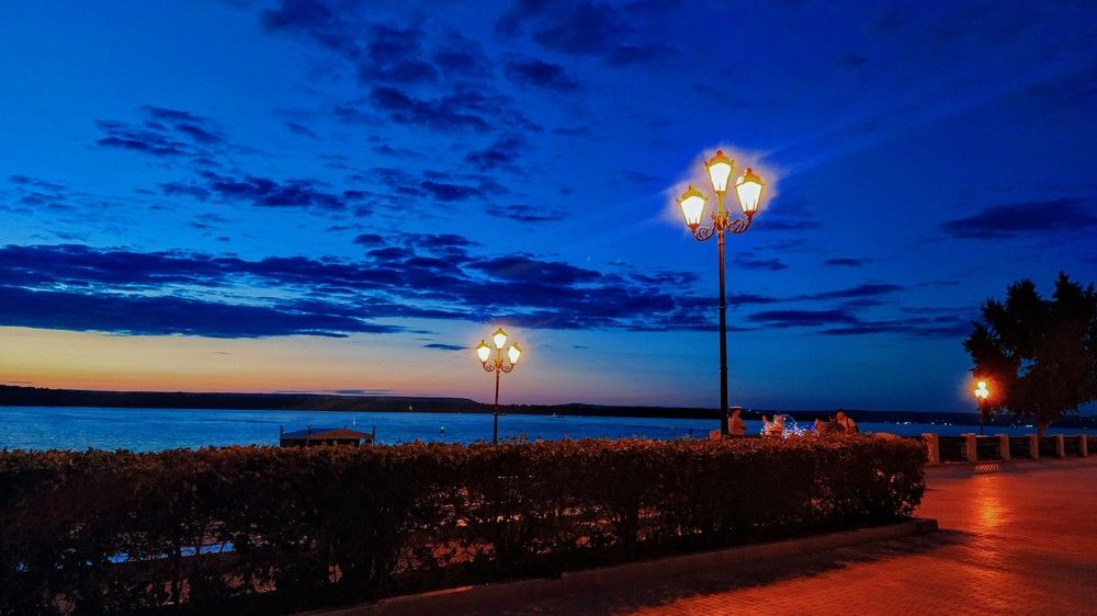 Volga river, Samara city.