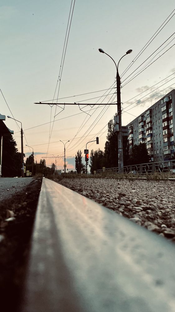 Город на закате