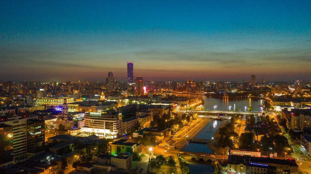 Ночной Екатеринбург