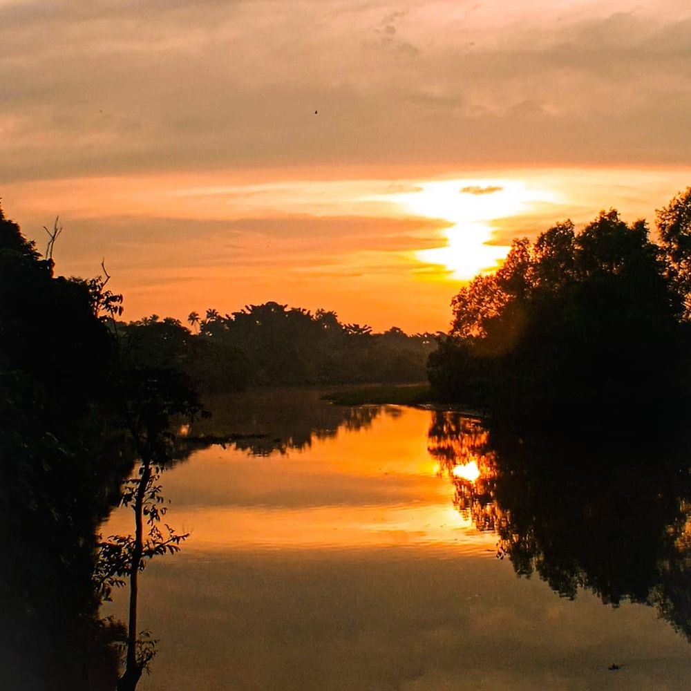 River sunrise